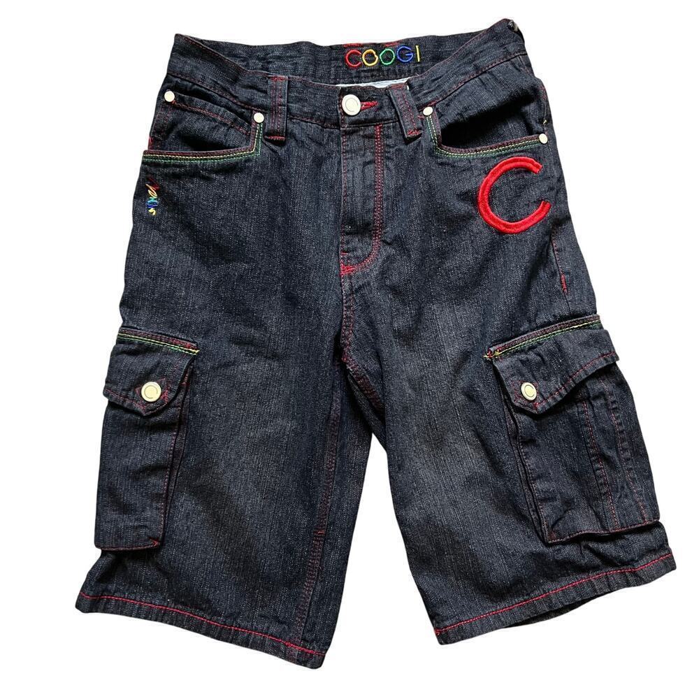 COOGI Child's Unisex Denim Cargo Shorts.  Size 12